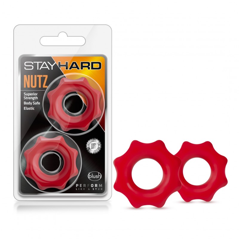 Stay Hard Nutz - Red Set of 2